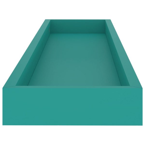 Prateleiras de parede Loggia 2 pcs 80x15x4 cm MDF azul - Image 6