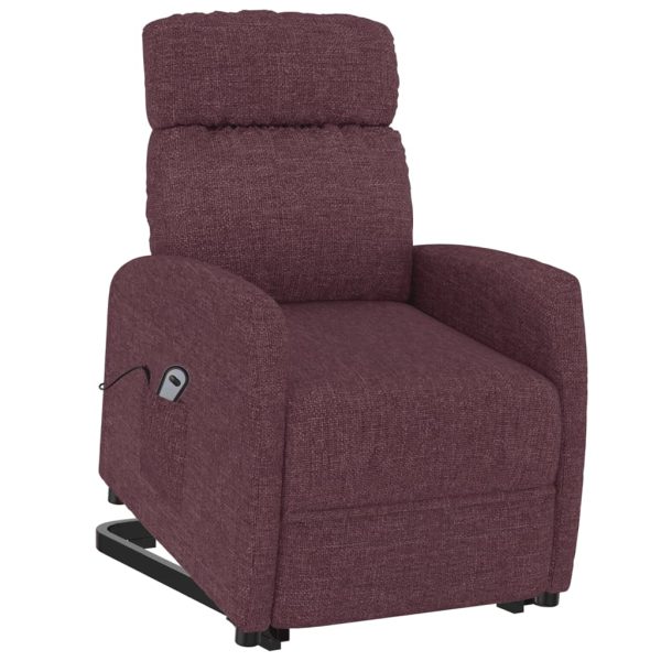 Poltrona elevatória tecido roxo - Image 6