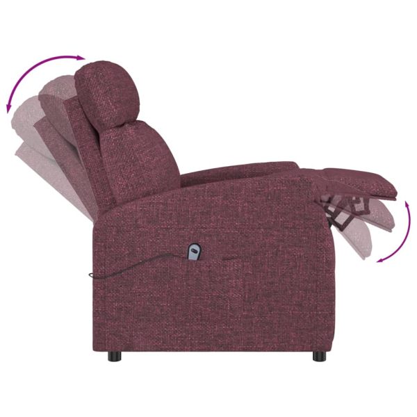 Poltrona elevatória tecido roxo - Image 7