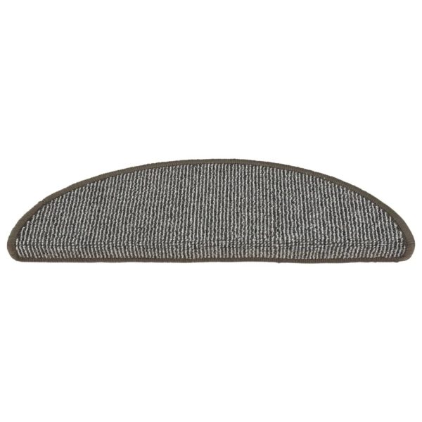 Tapete/carpete para degraus 15 pcs 56x17x3 cm cinzento - Image 4