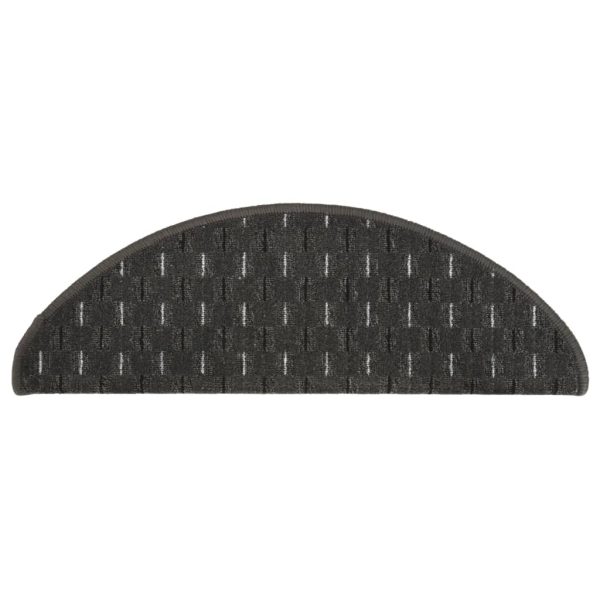 Tapete/carpete para degraus 15 pcs 56x17x3 cm antracite - Image 5