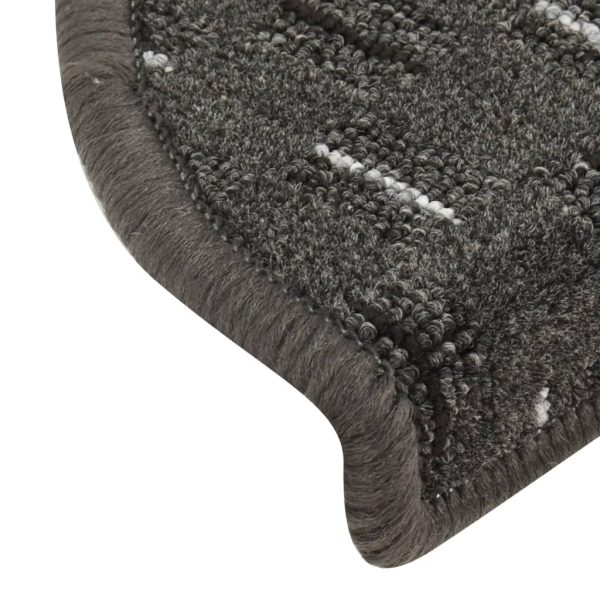 Tapete/carpete para degraus 15 pcs 56x17x3 cm antracite - Image 7