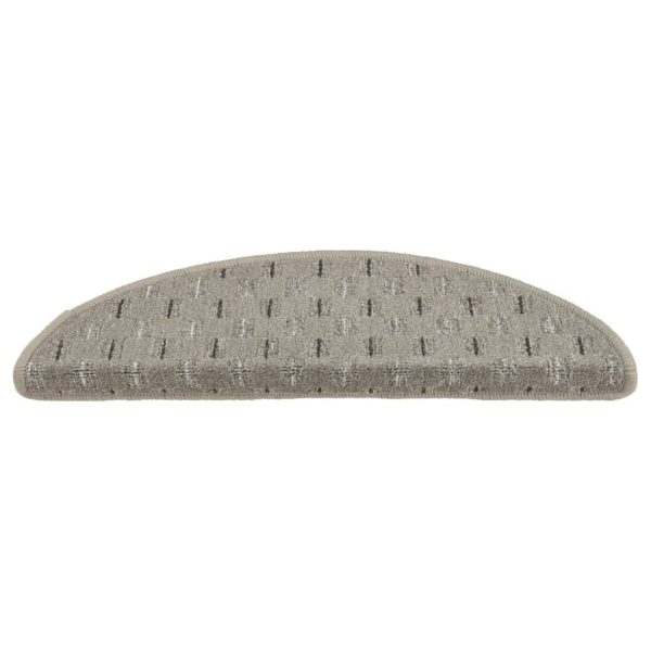 Tapete/carpete para degraus 15 pcs 56x17x3 cm cinzento - Image 4