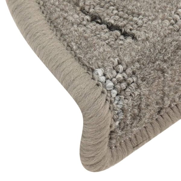 Tapete/carpete para degraus 15 pcs 56x17x3 cm cinzento - Image 7