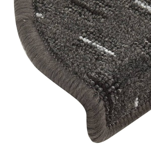 Tapete/carpete para degraus 15 pcs 65x21x4 cm antracite - Image 7