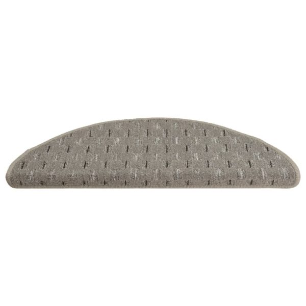 Tapete/carpete para degraus 15 pcs 65x21x4 cm cinzento - Image 5
