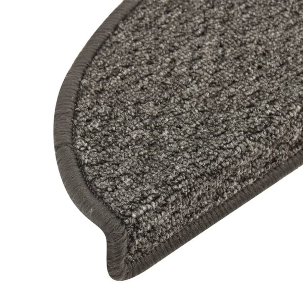 Tapete/carpete para degraus 15 pcs 56x17x3 cm antracite - Image 8