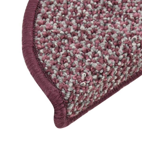 Tapete/carpete para degraus 15 pcs 65x21x4 cm roxo - Image 7