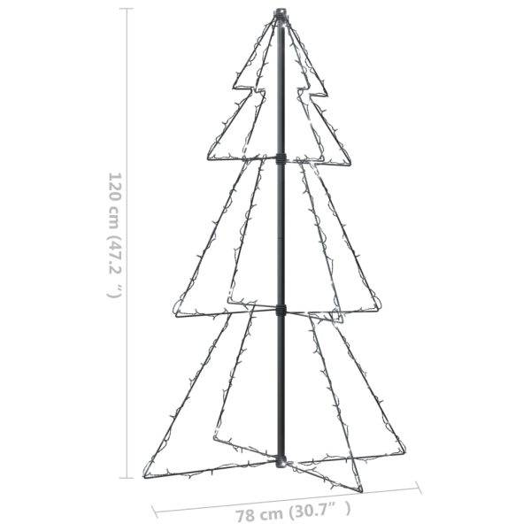 Árvore de Natal em cone 160 LEDs 78x120 cm interior e exterior - Image 8