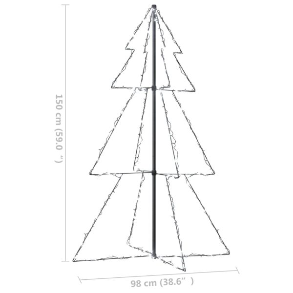 Árvore de Natal em cone 200 LEDs 98x150 cm interior e exterior - Image 8