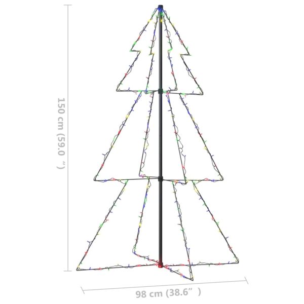 Árvore de Natal em cone 200 LEDs 98x150 cm interior e exterior - Image 8