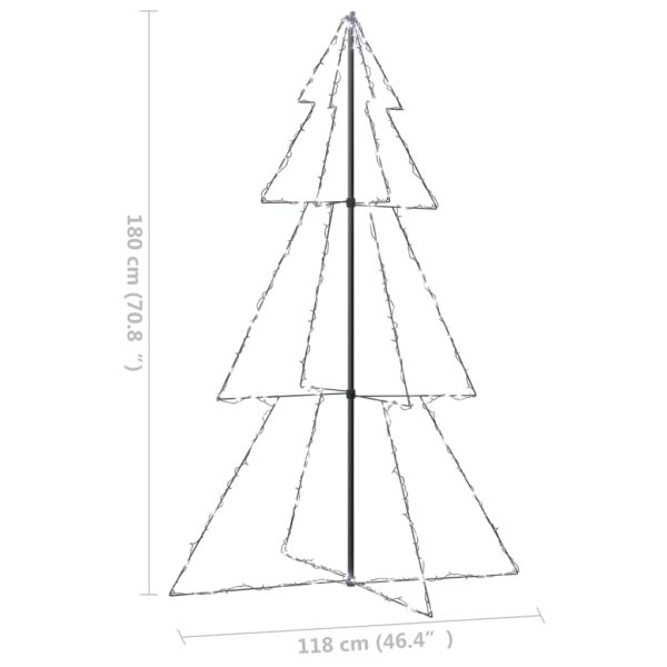 Árvore de Natal em cone 240 LEDs 118x180 cm interior e exterior - Image 8