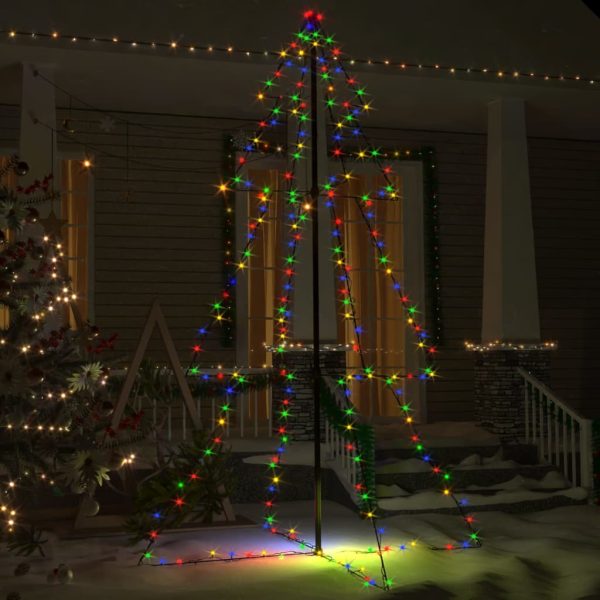 Árvore de Natal em cone 240 LEDs 118x180 cm interior e exterior - Image 3