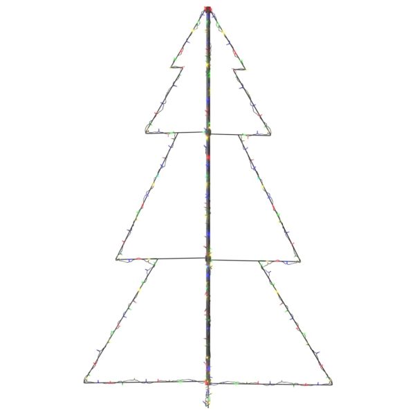 Árvore de Natal em cone 240 LEDs 118x180 cm interior e exterior - Image 6