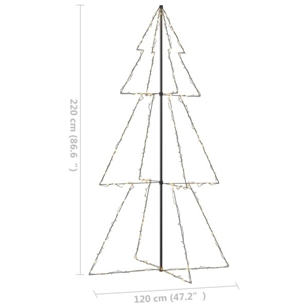 Árvore de Natal em cone 300 LEDs 120x220 cm interior e exterior - Image 7