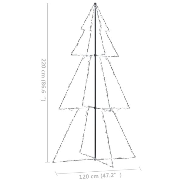 Árvore de Natal em cone 300 LEDs 120x220 cm interior e exterior - Image 7