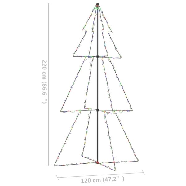 Árvore de Natal em cone 300 LEDs 120x220 cm interior e exterior - Image 7