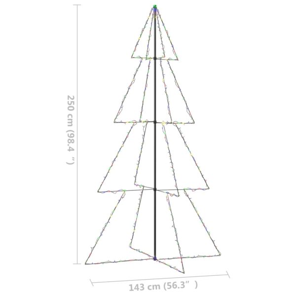 Árvore de Natal em cone 360 LEDs 143x250 cm interior e exterior - Image 7