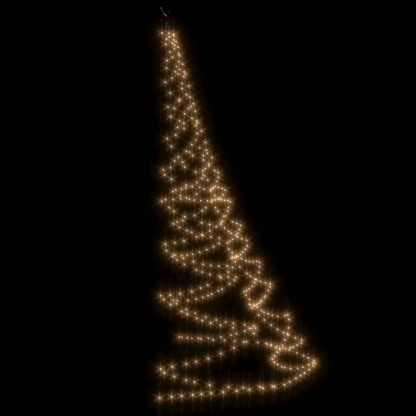 Árvore de Natal parede 260 luzes LED 3 m int/ext branco quente - Image 4