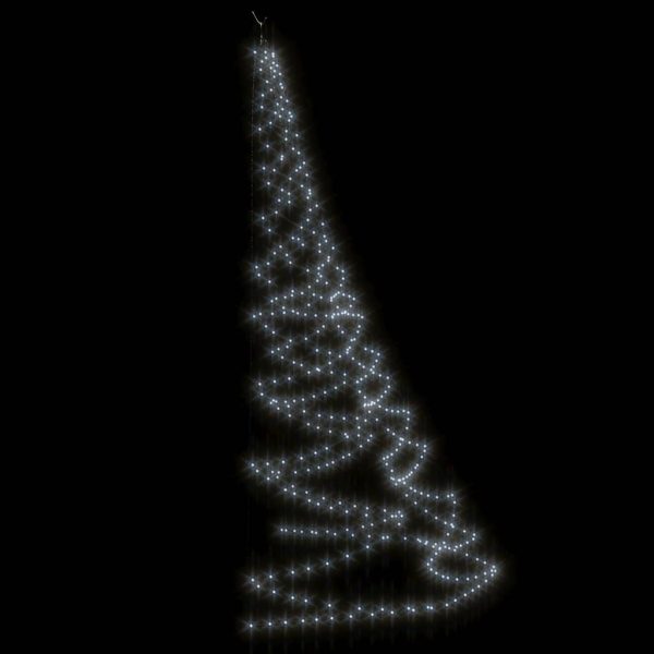 Árvore de Natal parede 260 luzes LED 3 m int/ext branco frio - Image 4