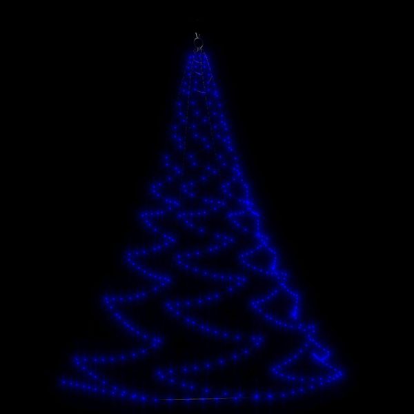 Árvore de Natal parede 260 luzes LED 3 m int/ext azul - Image 2