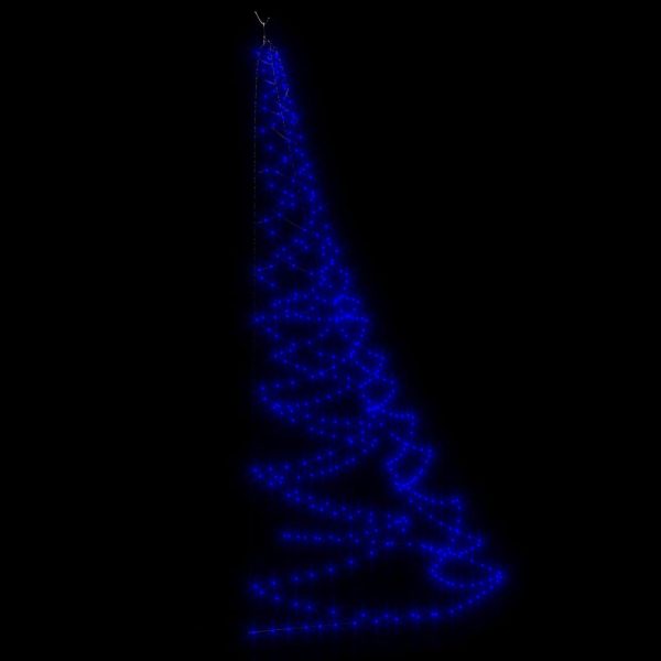 Árvore de Natal parede 260 luzes LED 3 m int/ext azul - Image 4