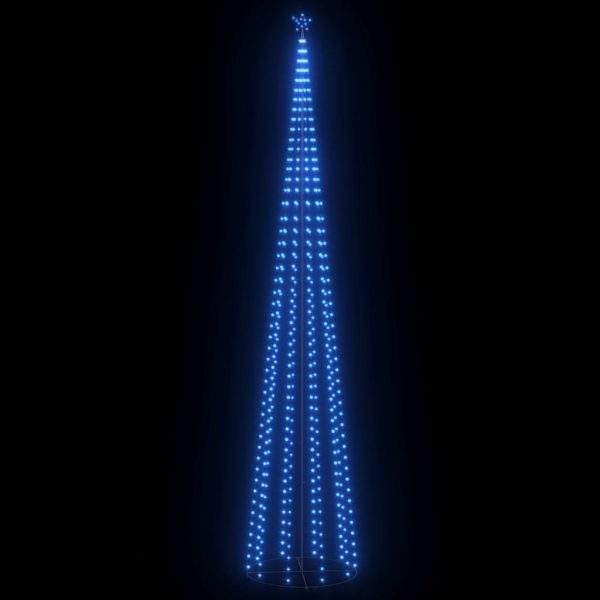 Árvore de Natal em cone c/ 752 luzes LED 160x500 cm azul - Image 2