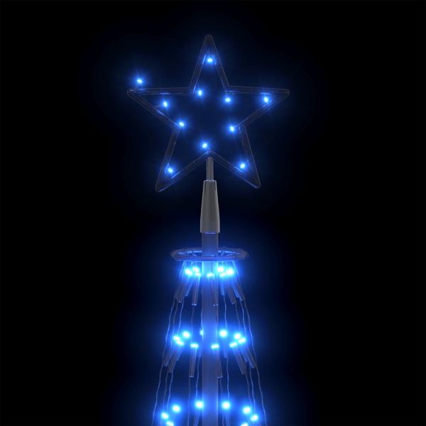 Árvore de Natal em cone c/ 752 luzes LED 160x500 cm azul - Image 4
