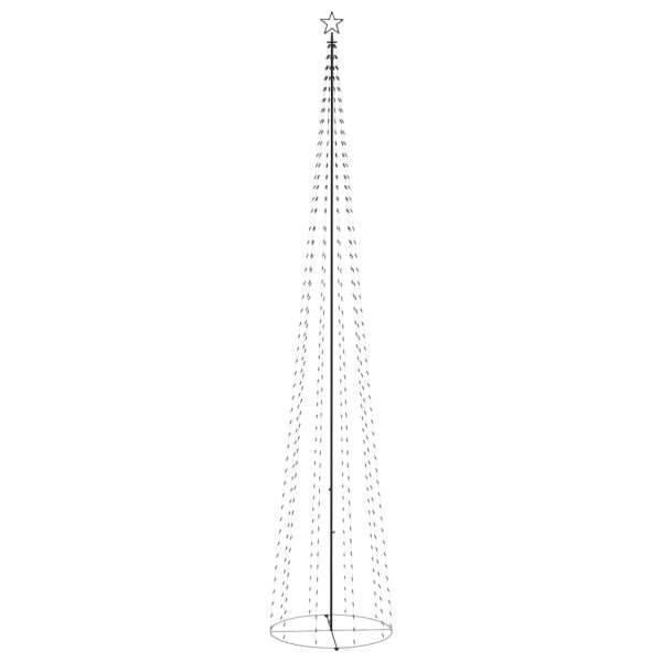Árvore de Natal em cone c/ 752 luzes LED 160x500 cm azul - Image 5