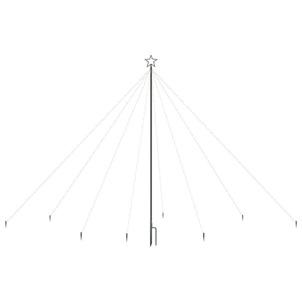 Iluminação p/ árvore de Natal int/ext 576 LEDs 3,6m branco frio - Image 3