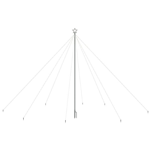 Iluminação p/ árvore de Natal int/ext 800 LEDs 5 m branco frio - Image 3