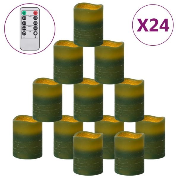 Velas LED sem chama 24 pcs c/ controlo remoto branco quente - Image 2