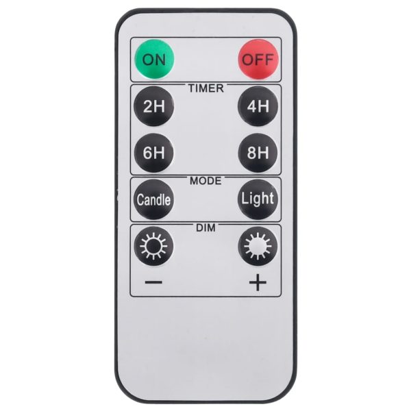 Velas LED sem chama 24 pcs c/ controlo remoto branco quente - Image 8