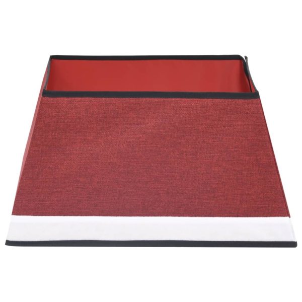 Saia para árvore de Natal 48x48x25 cm vermelho e branco - Image 4