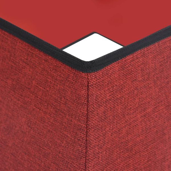 Saia para árvore de Natal 48x48x25 cm vermelho e branco - Image 5