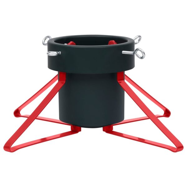 Suporte para árvore de Natal 46x46x19 cm verde e vermelho - Image 4