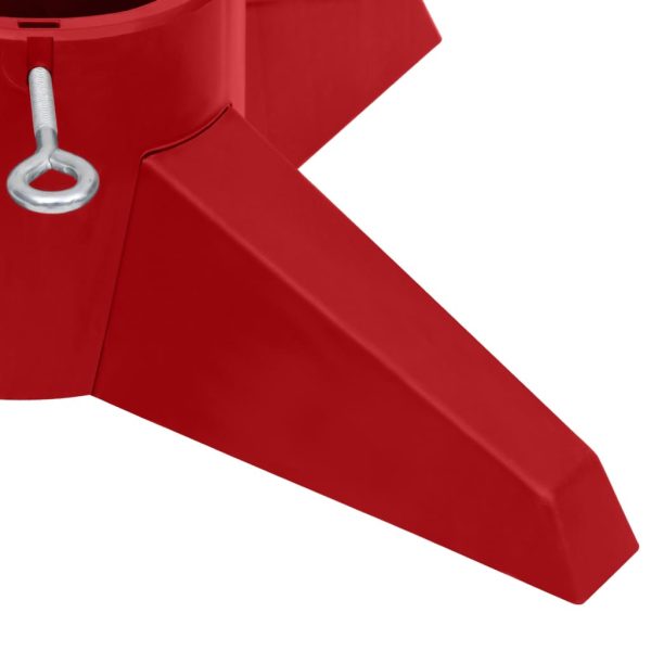 Suporte para árvore de Natal 55,5x55,5x15 cm vermelho - Image 6