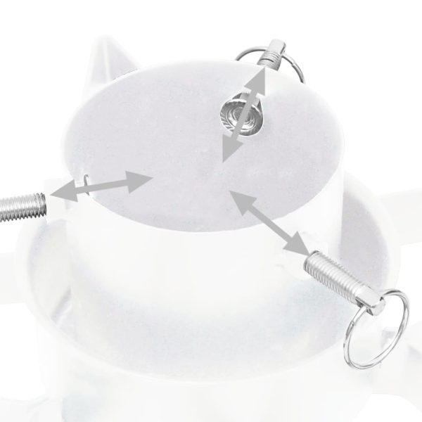 Suporte para árvore de Natal 47x47x13,5 cm branco - Image 5