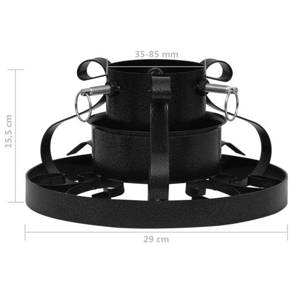 Suporte para árvore de Natal 29x29x15,5 cm preto - Image 7