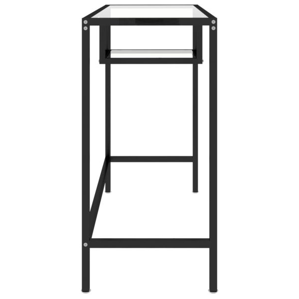 Mesa de computador vidro 100x36x74 cm transparente - Image 4