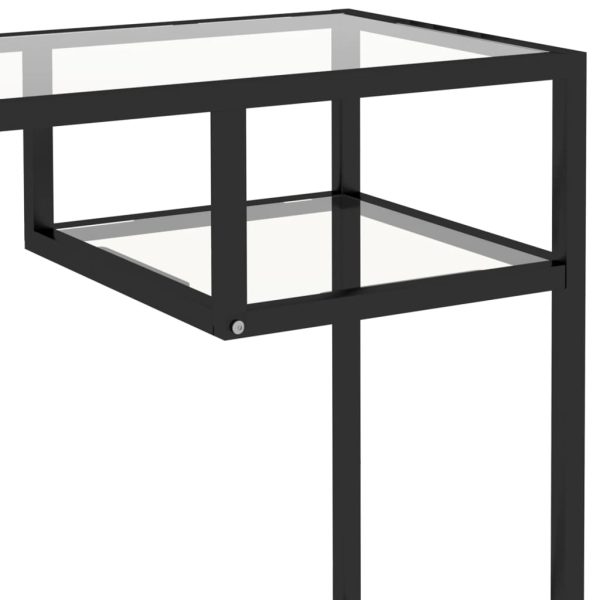 Mesa de computador vidro 100x36x74 cm transparente - Image 6