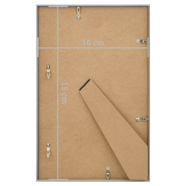 Molduras para mesa 5 pcs 10x15 cm MDF prateado - Image 8