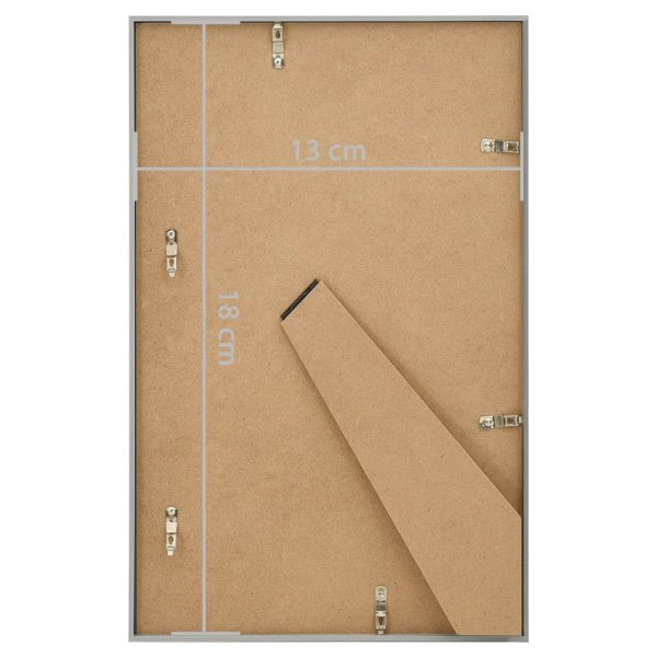 Molduras para mesa 5 pcs 13x18 cm MDF prateado - Image 8
