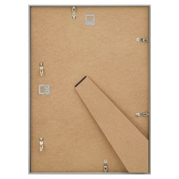 Molduras para parede ou mesa 3 pcs 29,7x42 cm MDF prateado - Image 5