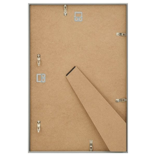 Molduras para parede ou mesa 5 pcs 50x70 cm MDF prateado - Image 6