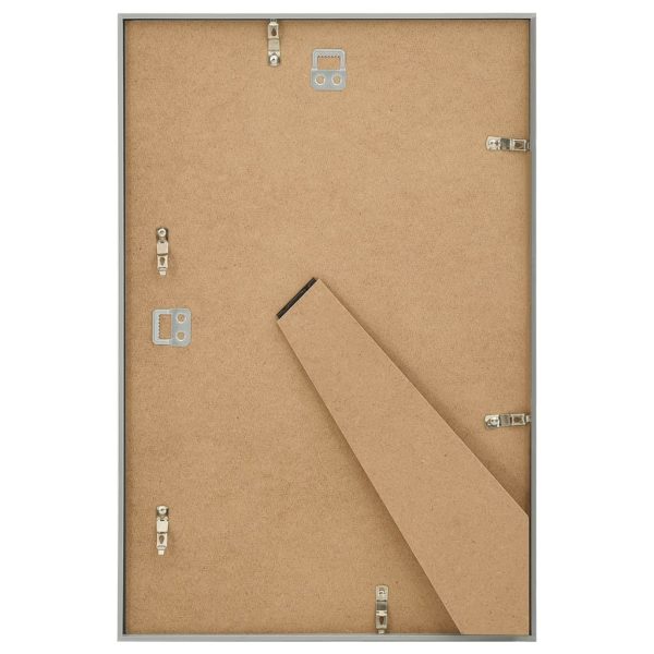 Molduras para parede ou mesa 5 pcs 59,4x84 cm MDF prateado - Image 6