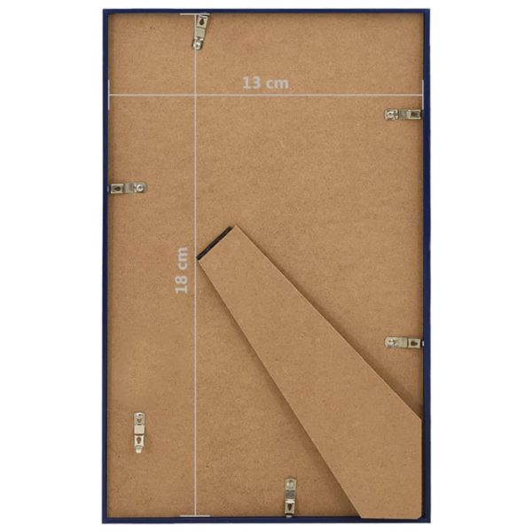 Molduras para mesa 3 pcs 13x18 cm MDF azul - Image 8