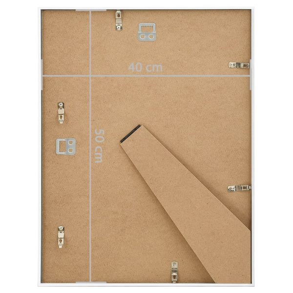 Molduras para parede ou mesa 3 pcs 40x50 cm MDF branco - Image 8