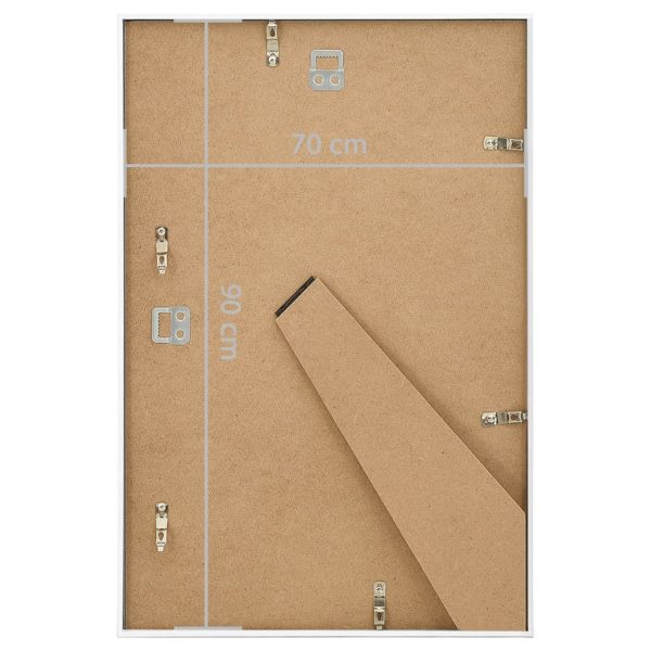Molduras para parede ou mesa 3 pcs 70x90 cm MDF branco - Image 8