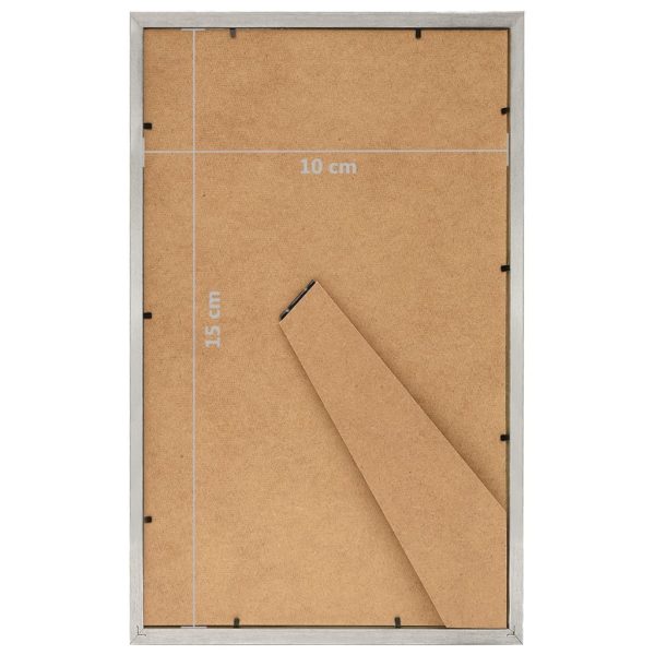 Molduras para mesa 3 pcs 10x15 cm MDF prateado - Image 8